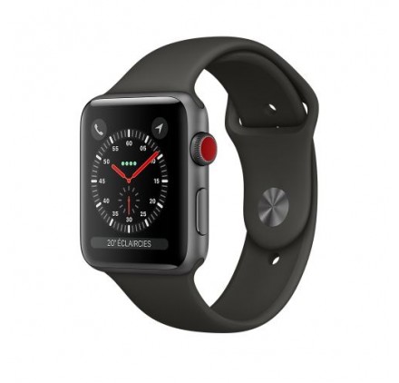 Montre connecté smartwatch Apple Watch séries 3 factice finition métal